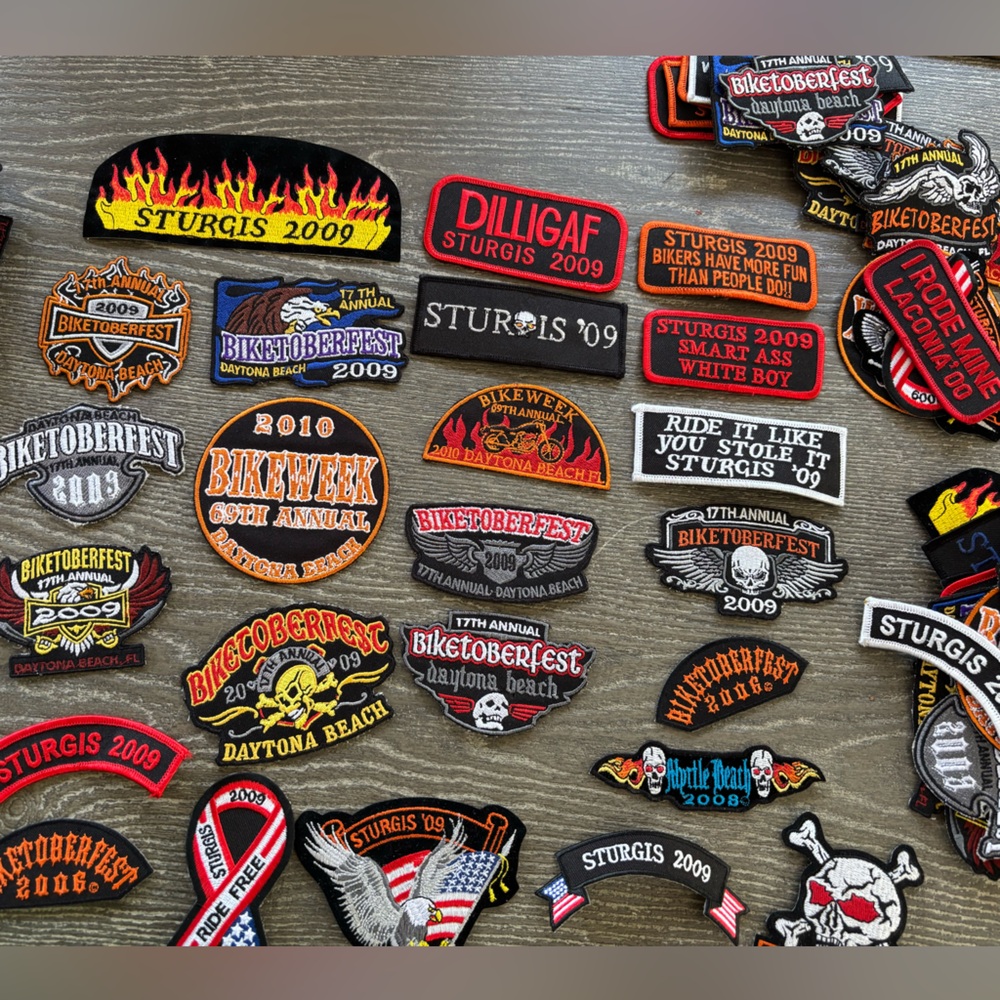 20 Harley Davidson, motorcycle biker patches brand new
